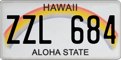 HI license plate ZZL684