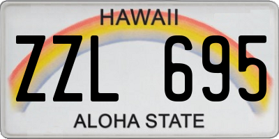 HI license plate ZZL695