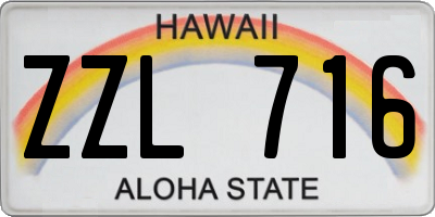 HI license plate ZZL716
