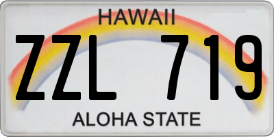 HI license plate ZZL719