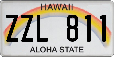 HI license plate ZZL811