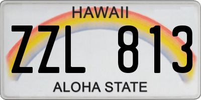 HI license plate ZZL813