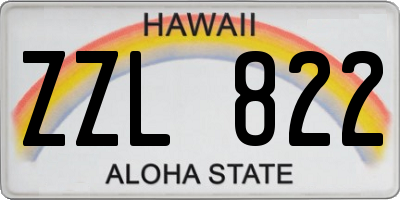 HI license plate ZZL822