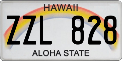 HI license plate ZZL828