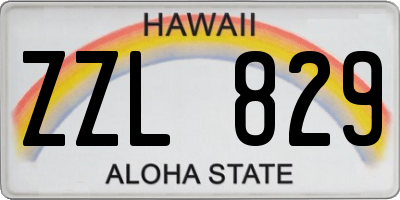 HI license plate ZZL829