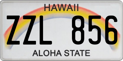 HI license plate ZZL856