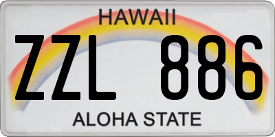 HI license plate ZZL886