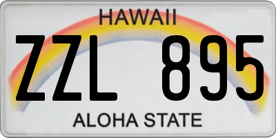 HI license plate ZZL895