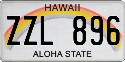 HI license plate ZZL896