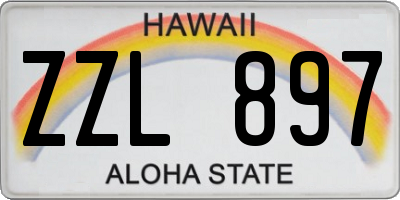 HI license plate ZZL897