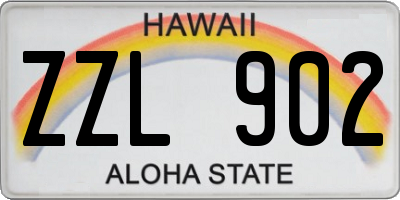 HI license plate ZZL902