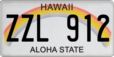 HI license plate ZZL912