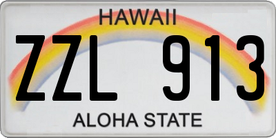 HI license plate ZZL913