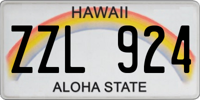 HI license plate ZZL924