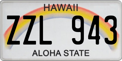 HI license plate ZZL943