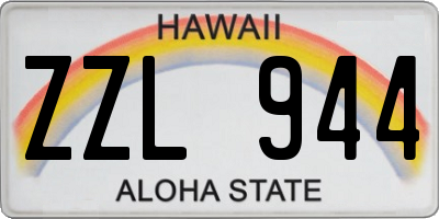 HI license plate ZZL944