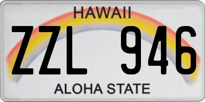 HI license plate ZZL946