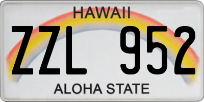 HI license plate ZZL952