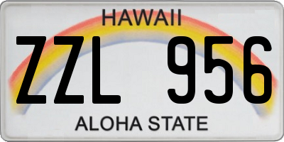 HI license plate ZZL956