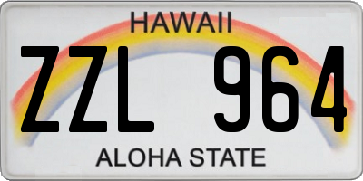 HI license plate ZZL964