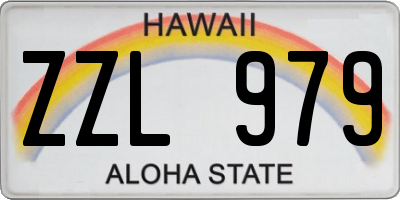 HI license plate ZZL979