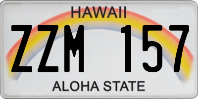 HI license plate ZZM157