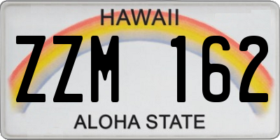 HI license plate ZZM162