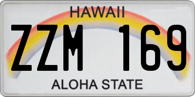 HI license plate ZZM169