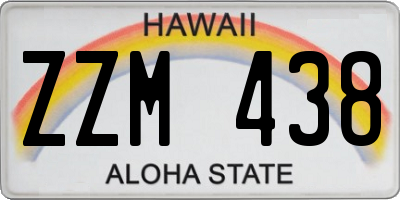 HI license plate ZZM438