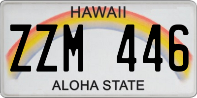HI license plate ZZM446