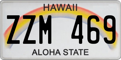 HI license plate ZZM469