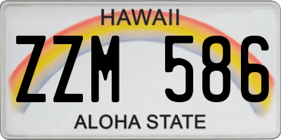 HI license plate ZZM586