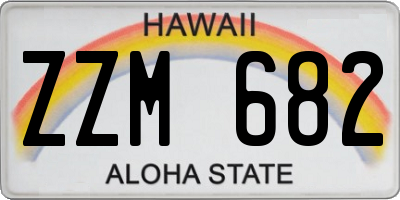 HI license plate ZZM682