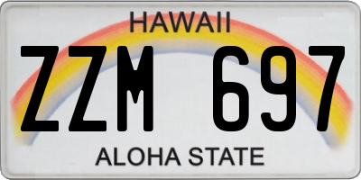 HI license plate ZZM697