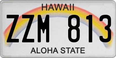 HI license plate ZZM813