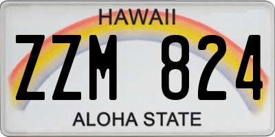 HI license plate ZZM824