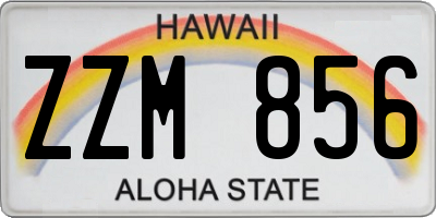 HI license plate ZZM856