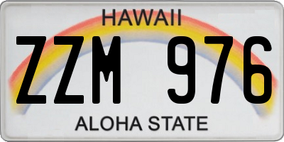 HI license plate ZZM976