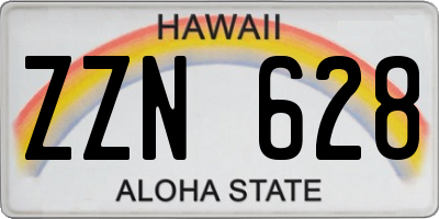 HI license plate ZZN628