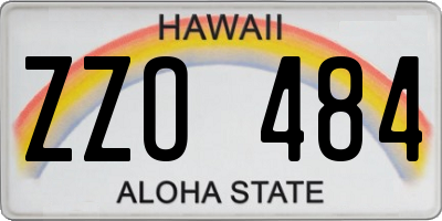 HI license plate ZZO484