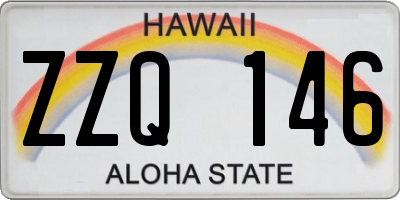 HI license plate ZZQ146