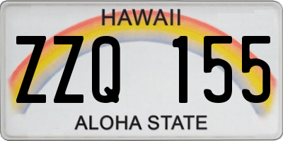 HI license plate ZZQ155