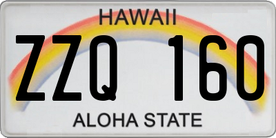 HI license plate ZZQ160