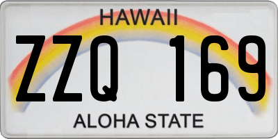 HI license plate ZZQ169