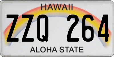 HI license plate ZZQ264