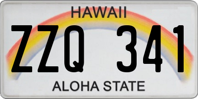 HI license plate ZZQ341