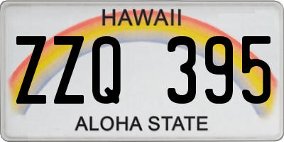 HI license plate ZZQ395