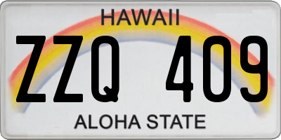 HI license plate ZZQ409