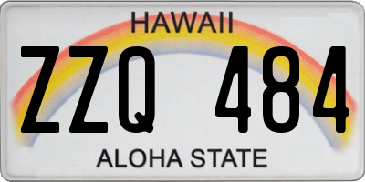 HI license plate ZZQ484