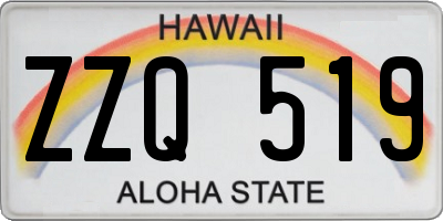 HI license plate ZZQ519